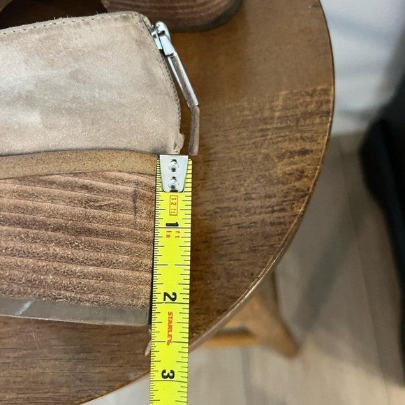 1. State Women’s Beige Leather Booties Size 7.5 - Picture 6 of 9